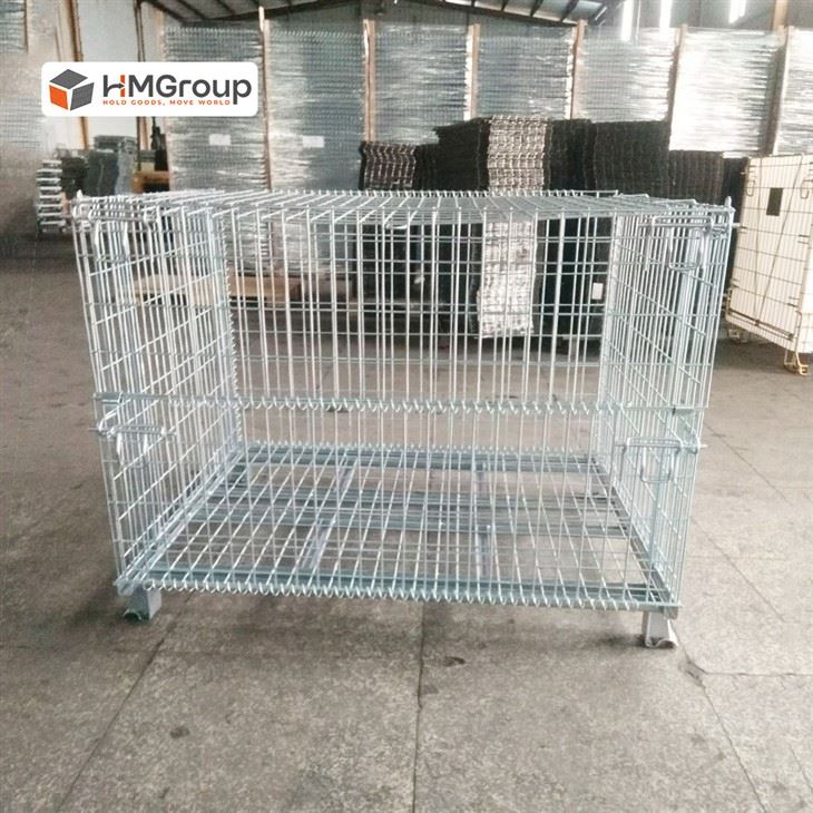 storage metal square mesh container
